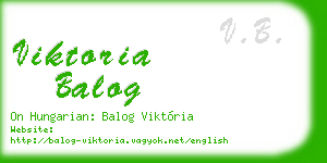viktoria balog business card