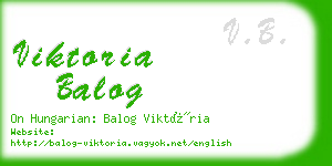 viktoria balog business card